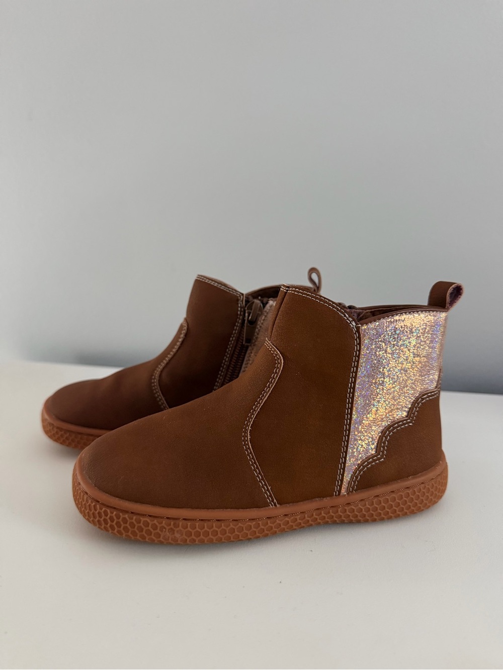 Livie & Luca Booties - Sparkle, Sequin, Boutique, Brown
